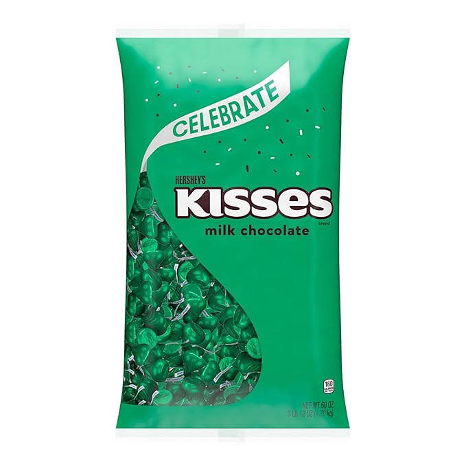 HERSHEY'S KISSES Milk Chocolate Candy Bulk Bag Great Holiday Candy and Stocking Stuffers 60 oz