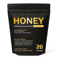 Nutrition Honey Packets - Nutritional Raw Honey 100mg Caffeine With Lions Mane Mushroom Green Tea Caffeine Himalayan Salt Boost Energy &amp Keeps Focused 100% Natural