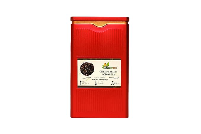 QuaZenTea Oriental Beauty Oolong Loose Leaf Tea from Vietnam – White Tip Oolong Tea with Honey-Sweet &amp Smooth Flavor Perfect for Black Tea Lovers 3.53oz (100g)