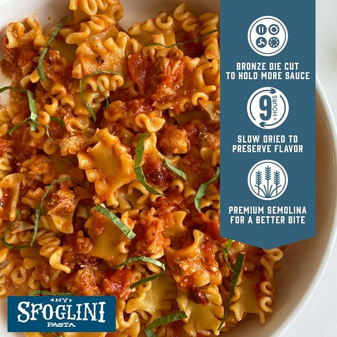 Sfoglini Organic Durum Semolina Reginetti Pasta (4-Pack 12oz Each)
