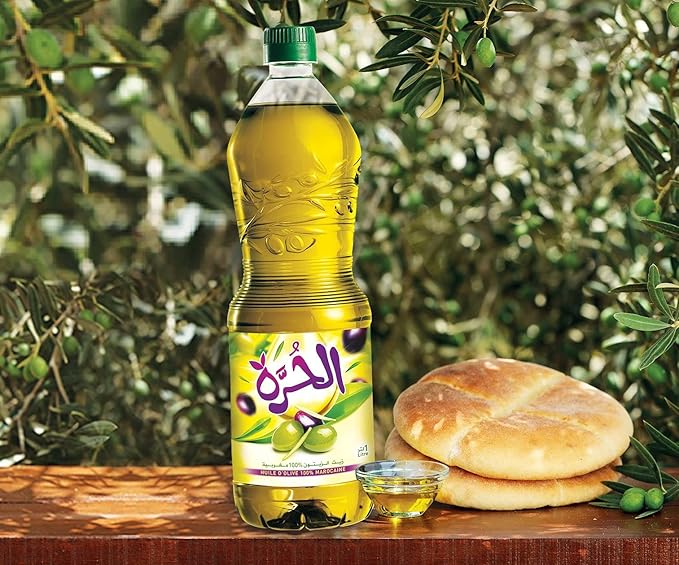 Alhorra Moroccan Virgin Olive Oil First Cold Pressed (1 Liter) 34 Fl Oz