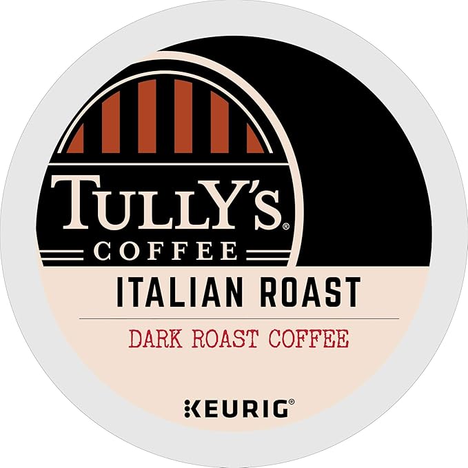 Tully's Coffee Italian Roast Keurig Single-Serve K-Cup Pods Dark Roast Coffee 96 Count