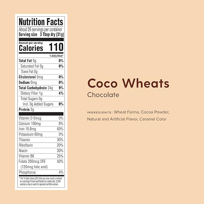 Malt-O-Meal Original Breakfast Cereal COCO Wheats Quick Cooking Kosher 28 Ounce Box Pack of 4