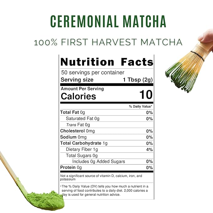 Satoen Authentic Japanese Ceremonial Grade Matcha Powder - Ceremonial Matcha Green Tea Powder from 100% Spring Premium First Harvest - Crafted for Matcha Straight Tea (100g)