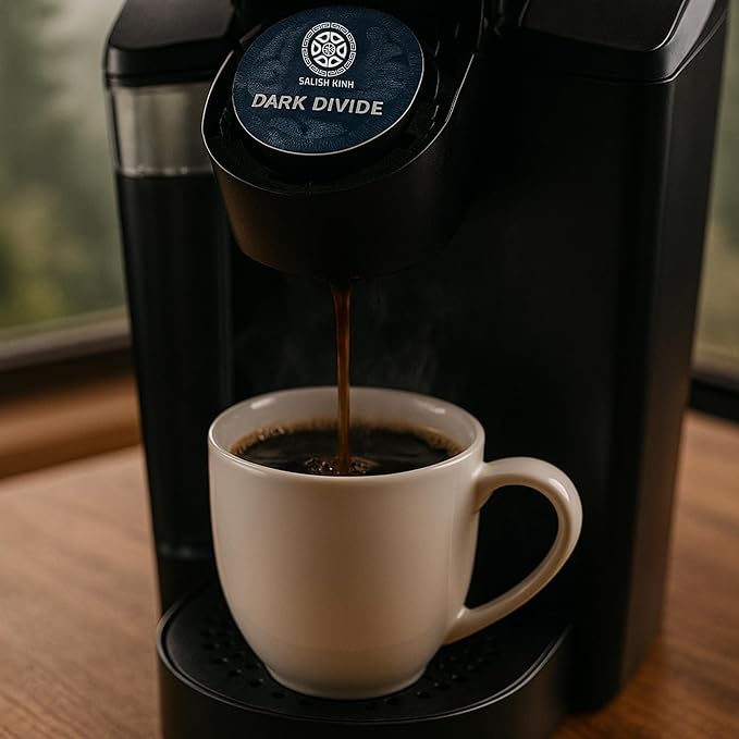 SALISH KINH Dark Divide Vietnamese Coffee Pods | 24 Count Premium Dark Roast | Specialty Grade 100% Robusta | Single Origin and Direct Trade | Rich Bold Flavor | Indigenous Produced | Compatible with