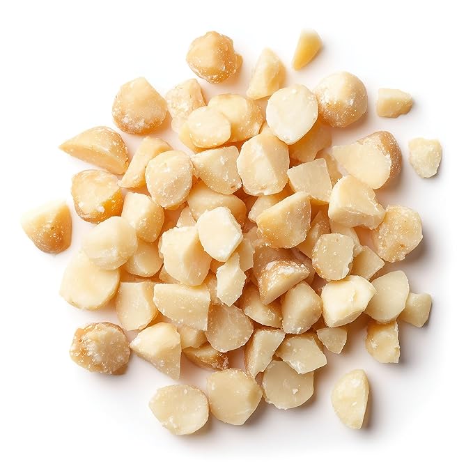 Food to Live Organic Dry Roasted Macadamia Nuts Halves and Pieces 1 Pound – Oven Toasted Unsalted Snack Great for Baking and as Topping for Salads. Non-GMO Vegan Kosher Bulk