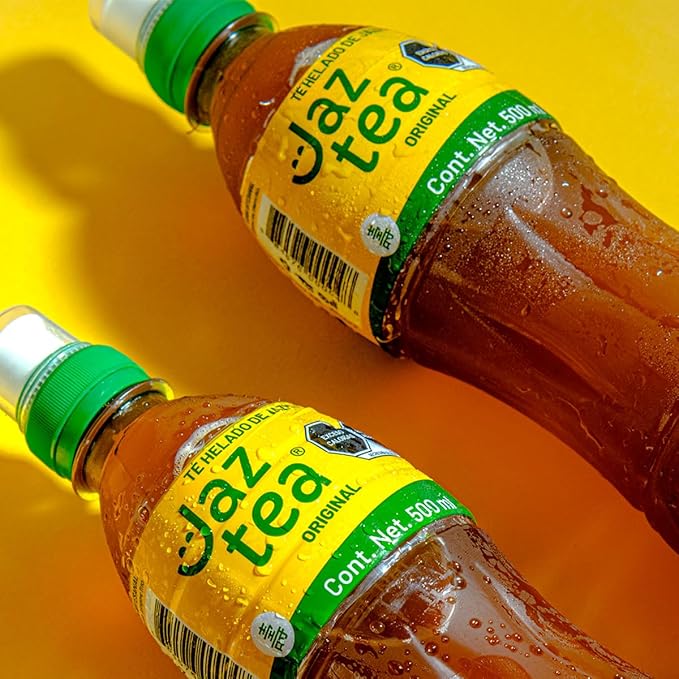 JAZ TEA EL SABOR ORIGINAL PAQUETE DE 12 BOTELLAS DE 500 ML 100% ORIGINAL FROM MEXICO