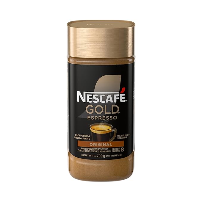 NESCAFE Gold Espresso Instant Coffee 200g/7.1 oz. {Imported from Canada}
