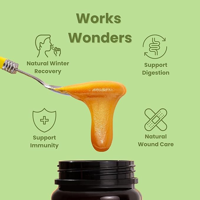 Wonder Honey Raw Manuka Honey New Zealand MGO400 (13+) Tested for 26 Markers Traceable Natural Soothing for Sore Throat Cough - Aids Digestion - Triple Sealed for safety in a Protective Box (1.1lb)