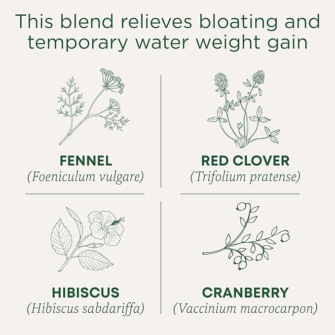 Traditional Medicinals Tea Organic Weightless with Cranberry - Relieves Temporary Water Weight Gain - Kosher Non-GMO Caffeine-Free - 96 Tea Bags (Pack of 6)