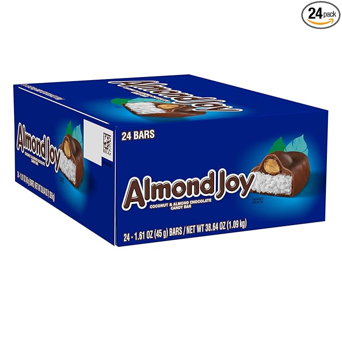 ALMOND JOY Coconut and Almond Chocolate Candy Bars 1.61 oz (24 Count)
