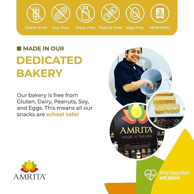 Amrita Golden Raisins 2 lb | No Added Sugar Naturally Sweet Gluten Free Dried Sultanas Kishmish | Packed Fresh in Resealable Bags | Yellow and White Raisins Vegan Snacks Healthy Snacks