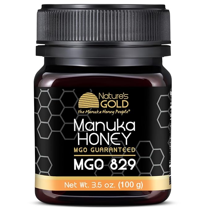 Nature’s Gold Raw Manuka Honey MGO 829+ | Authentic MGO Australian Honey Non-GMO 100% Pure Genuine Traceable from Hive to Home