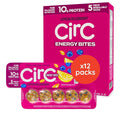 CirC Energy Bites - 12 Pack Lemon Blueberry Gluten Free Protein Balls - 10g Protein Whole Grains Nuts &amp Fruit - Portable Healthy Snacks for Adults &amp Kids 5 Piece Resealable Packs