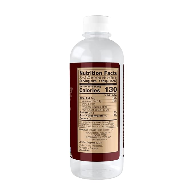 NOW Foods Liquid Coconut Cooking Oil Pure Coconut Flavor No Trans Fats Certified Non-GMO 16-Ounce