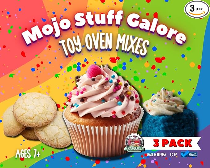 Mojo's Easy to Bake Oven Mixes for children Cake and Cookie refill(Pack of 3)