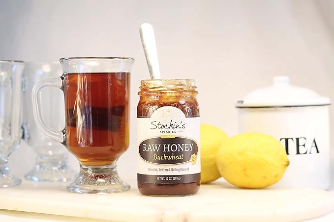 Stockin's Apiaries Raw Buckwheat Honey Unheated Unfiltered &amp Nutritious 35.2 Oz.