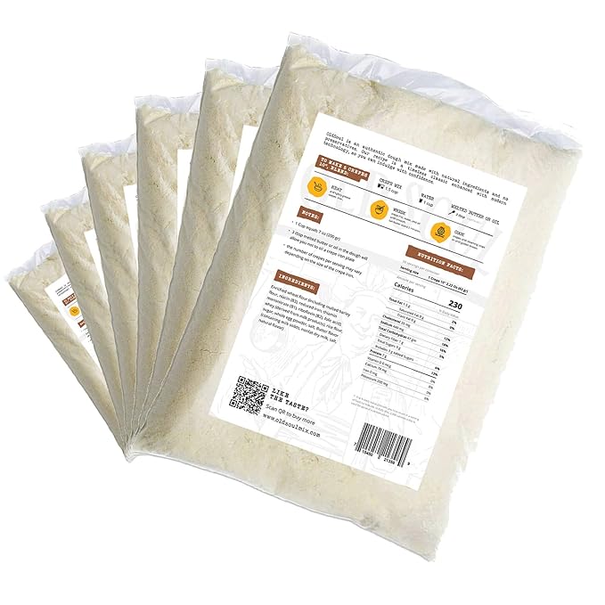OldSoul Professional Crepe Mix | Dough Mix | Vanilla Flavour | 30 Lbs | 216 Crepes (30 Lbs Traditional)