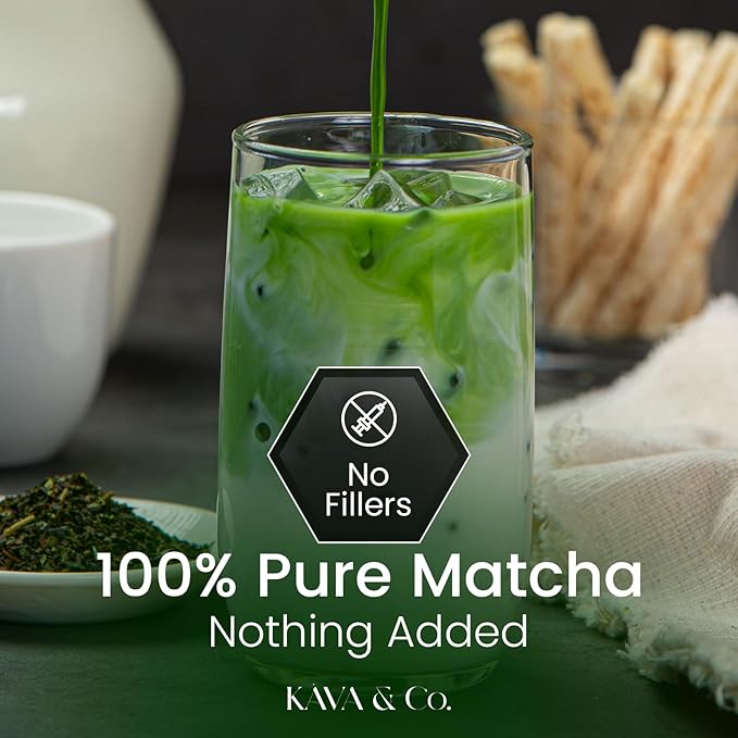 Kava &amp Co. Ceremonial Grade Japanese Matcha Green Tea Powder
