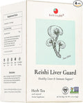 Health King Reishi Liver Guard Herb Tea Teabags 20-Count Box (Pack of 4)