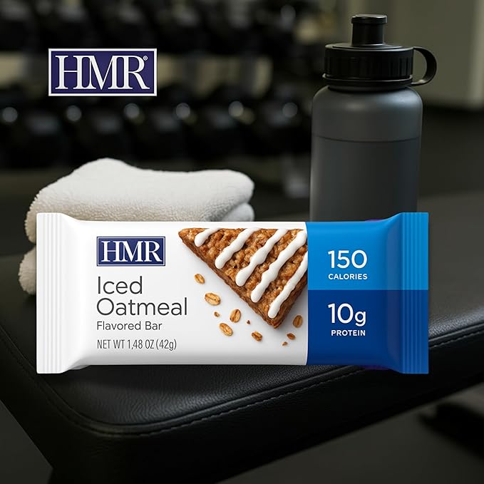 HMR Bright Bites Duo Lemon &amp Ice Oatmeal Protein Bar Combo (24 Count) | 10g of Protein Low Calorie | Nutritious Snack to Support Weight Maintenance