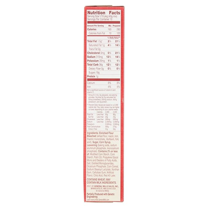 Betty Crocker ® Super Moist Cake Mix Cherry Chip
