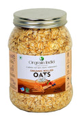 Orgrain India Organic Rolled Oats 500g (17.64 oz) Gluten Free Oats | Healthy Breakfast Cereal | Whole Grain Old Fashion Jumbo Rolled Oats with High Fibre Protein | Diet food for Weight Management