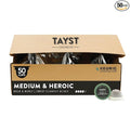 Tayst Coffee Pods Medium &amp Heroic Medium Roast K Cups Compatible with Keurig Coffee Maker Sustainable Single Serve Pack of 50