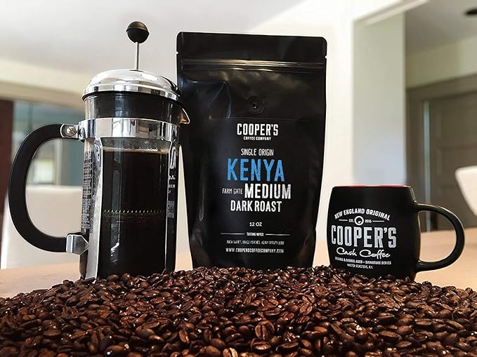 Kenya AA Medium-Dark Roast Coffee Beans Single Origin Ground Coffee Gourmet Coffee - 5lb Bag