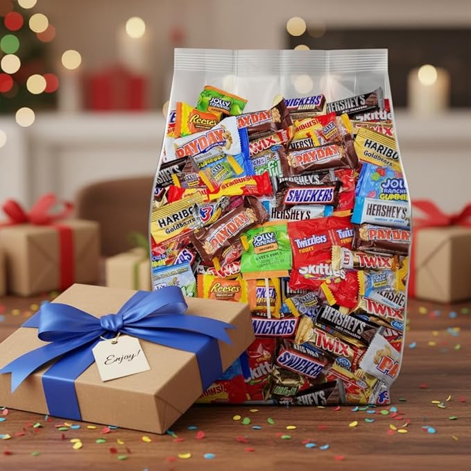 Assorted Chocolate Candy Variety Pack 2lb - Easter Candy Bulk Chocolate Individually Wrapped Candy for Easter Eggs Party Favors &amp Pinata Stuffers - 2 Pounds Bulk Candy Variety Mix