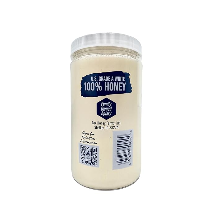 Cox's Honey - Creamed Whipped Honey Raw Unfiltered 40 OZ | 100% Pure Clover Delicious Honey - Product of the USA