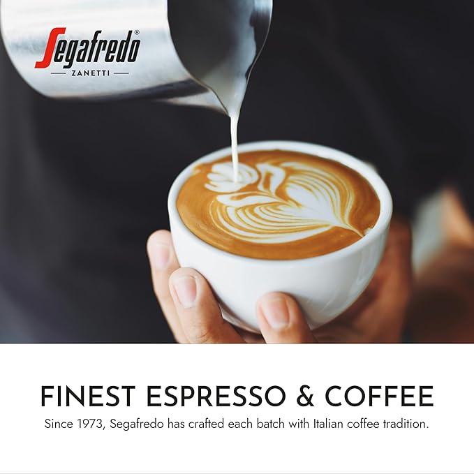 Segafredo Zanetti Ground Coffee – Made with Arabica Coffee – Medium Roast Balanced with Smooth Acidity – Colombian &amp Brazilian Blend – Vivacious Medium Body – Vivace 10oz Bag Pack of 6