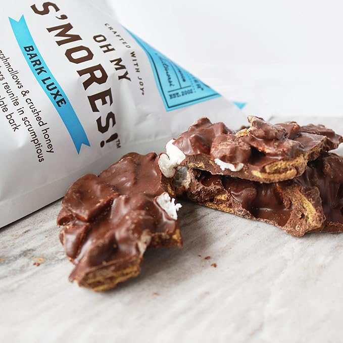 Chuao Chocolatier S'mores Bark Luxe Milk Chocolate | Gourmet Artisan European No Preservatives | For Gift Baskets Snacking| 15 oz