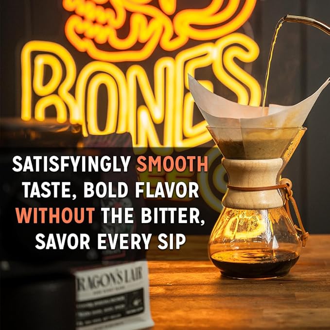 Bones Coffee Company Ethiopia and Costa Rica Single Origin Flavored Coffee Bundle Light Roast and Medium Roast Low Acid Arabica Beans 12 Oz Whole Bean