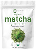 Micro Ingredients Organic Matcha Green Tea Powder First Harvest Culinary Grade from Japan 100% Pure &amp Unflavored Great for Tea Latte &amp Smoothies Non-GMO No Sugar Eco-Friendly Packagin