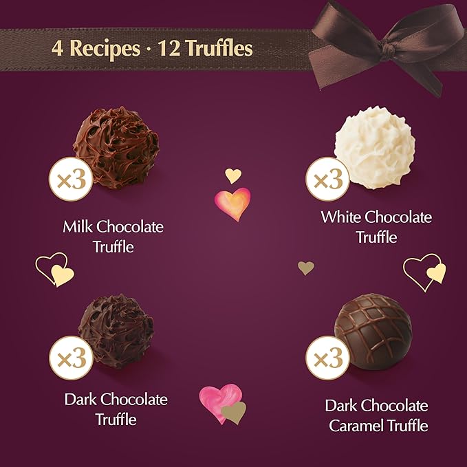 Lindt Valentine's Gourmet Truffles Assorted Chocolate Candy Heart 6.7 oz.