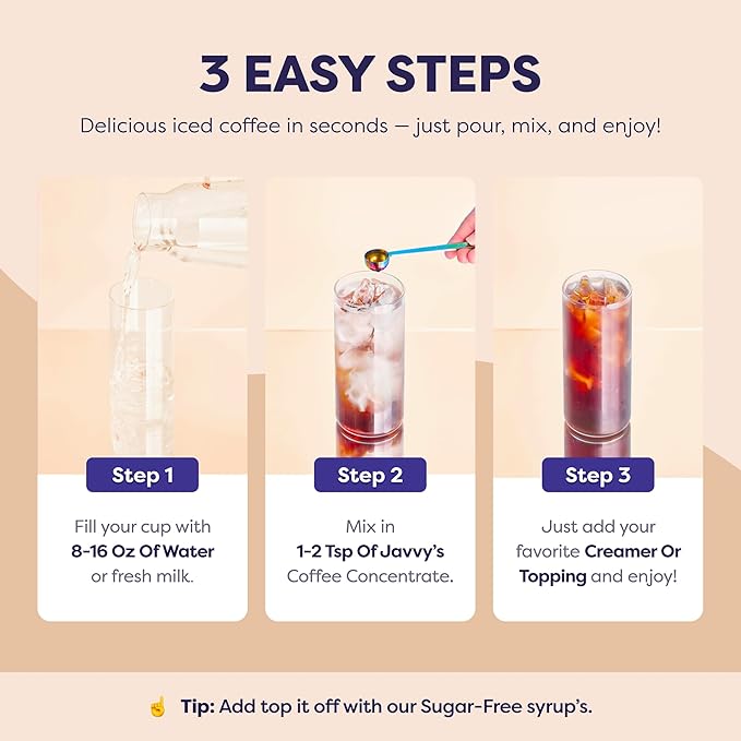 Coffee Concentrate - Cold Brew Coffee Perfect for Hot or Iced Instant Coffees Hot Drinks Cold Brew Concentrate 5 Pack - Mocha