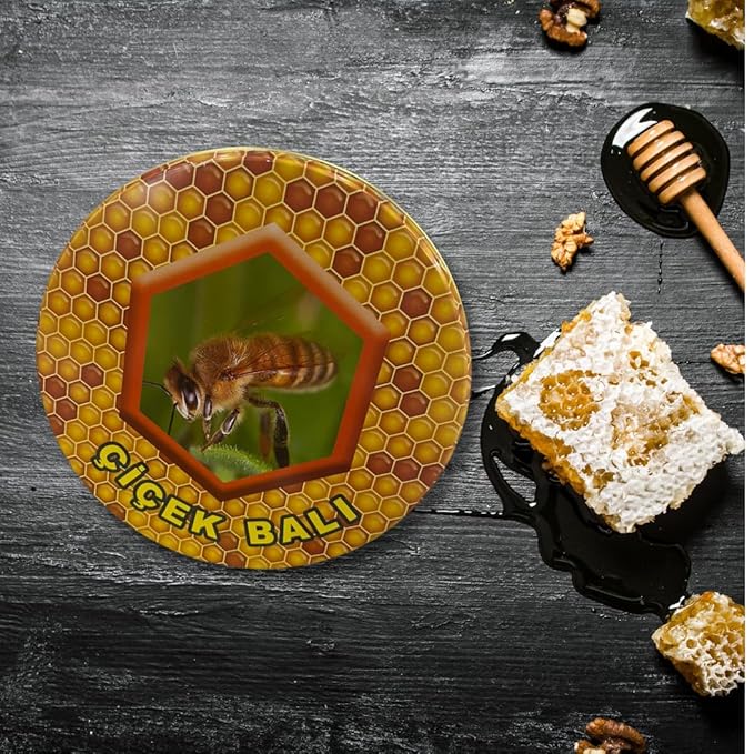 All natural Raw Honeycomb 100% Honey Pure Turkish Raw Honey Comb -Raw Edible - Honey With Honeycomb 1.5 Kg. (52.9 Oz)