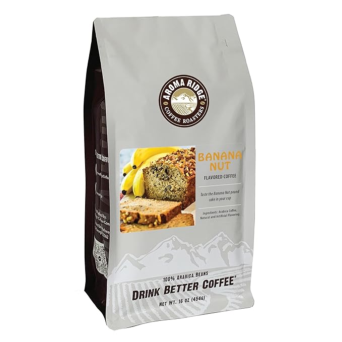 Banana Hazelnut SWP Decaf Coffee 1 lb Whole Bean