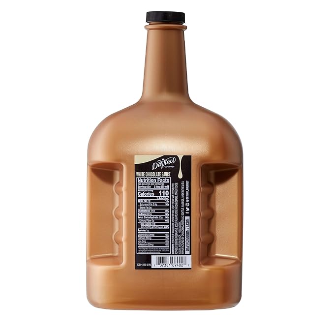 DaVinci Gourmet White Chocolate Sauce 128 Fluid Ounces (Pack of 1)