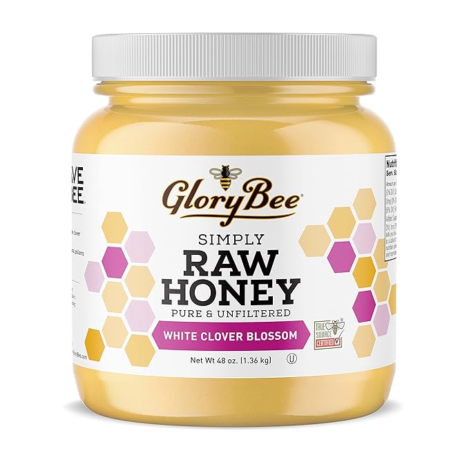 Glorybee White Clover Honey US Grade A Honey 48 oz