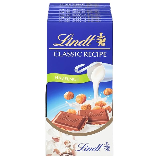 Lindt CLASSIC RECIPE Hazelnut Milk Chocolate Candy Bar Milk Chocolate 4.4 oz.