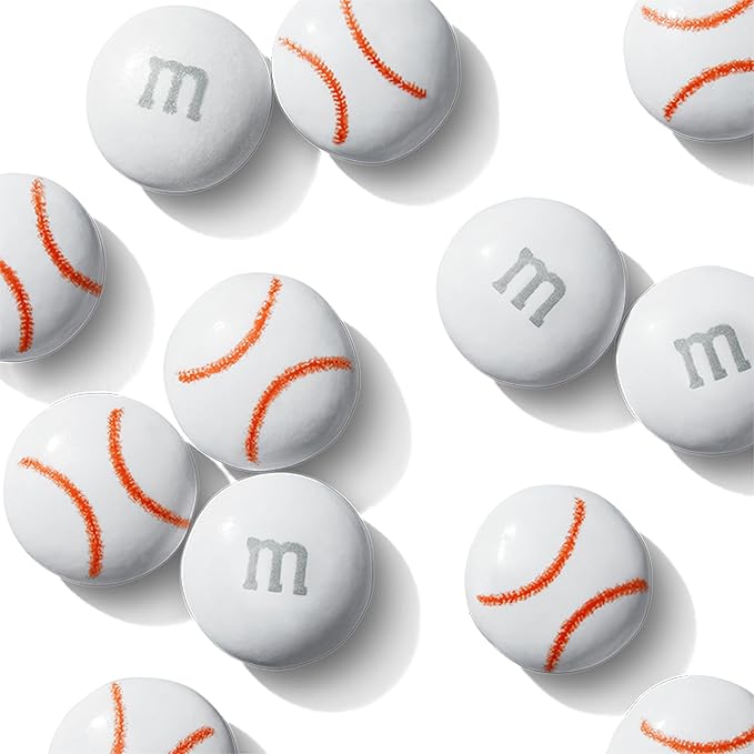 M&ampM’S WORLD Baseball Milk Chocolate Candies 2 lbs Bulk – For Baseball Party Favors Party Supplies Goodie Bags and More