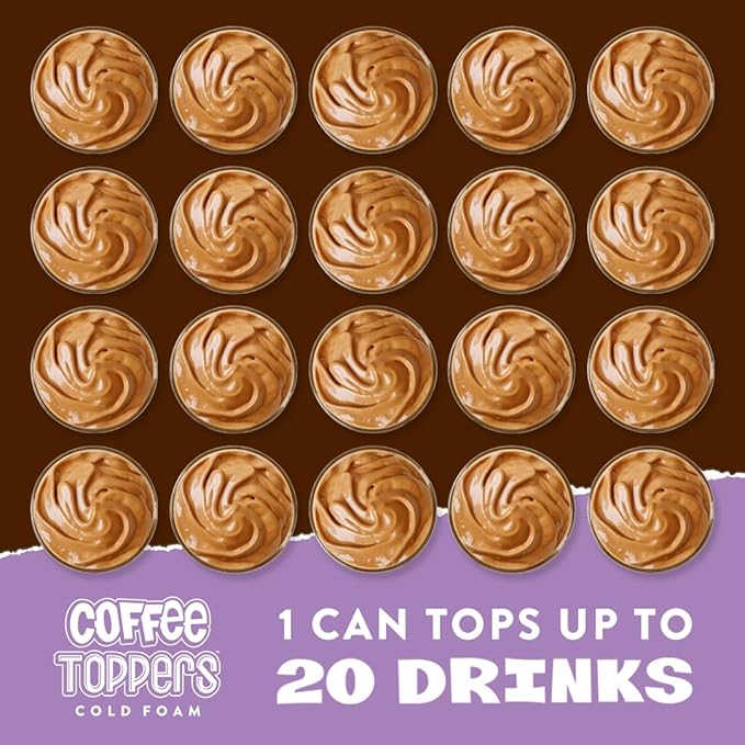 Coffee Toppers Cold Foam Mocha 15 Ounce (Pack of 3) Be Your Own Barista Kosher