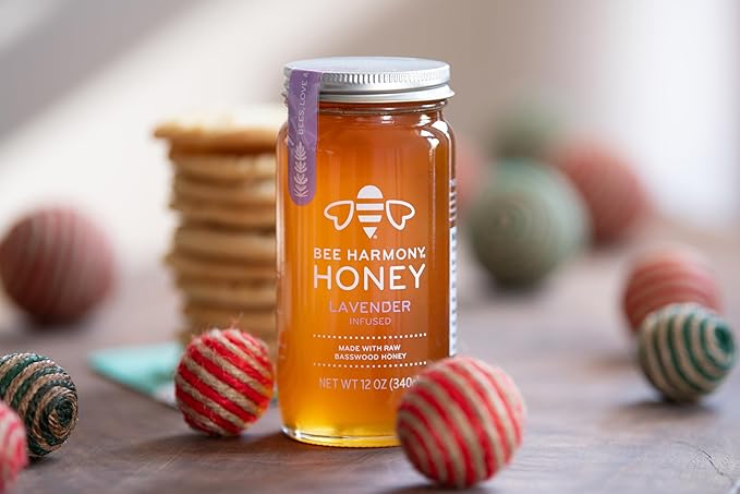Bee Harmony Lavender Infused Honey 12 OZ Each Pack of 2