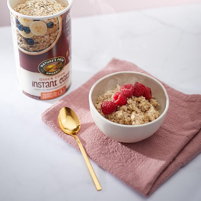 Nature's Path Organic Quick Cook Instant Oatmeal 18 oz (Pack of 6) Non-GMO