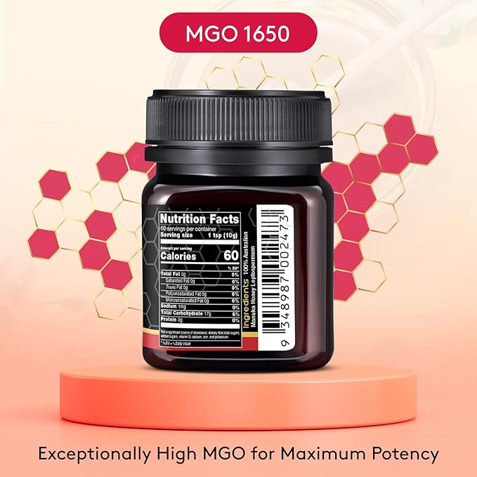 title can be updated to: Nature’s Gold Raw Manuka Honey Certified High MGO | Authentic MGO 100% Pure Genuine Traceable Hive to Home | MGO 1650+ Flavor | 3.5 Ounce (Pack of 1) Size