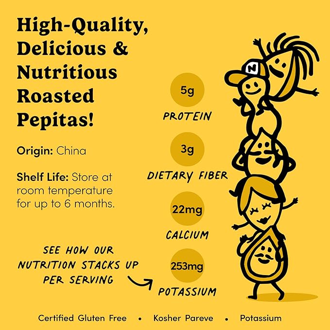 Nuts.com – Roasted Pepitas – 2 Lb Bag Salted No Shell Pumpkin Seeds Healthy Snack for Adults &amp Kids Rich in Protein Fiber Calcium &amp Potassium – Keto Friendly Vegan Gluten-Free &amp Kos