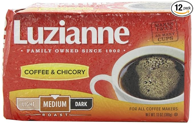 Luzianne Coffee &amp Chicory Ground Coffee (Case of 12)