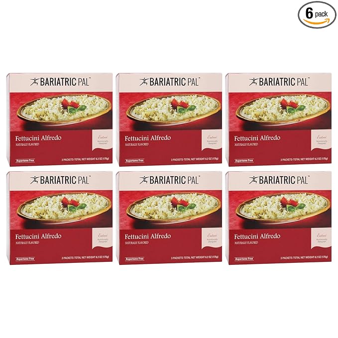 BariatricPal 12g Protein Pasta Entree - Creamy Fettuccini Alfredo (6-Pack)
